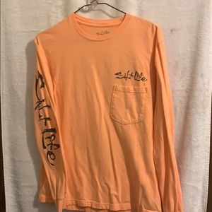 Men’s small long sleeve salt life pocket tee